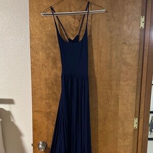 Elegant Navy Blue Maxi Dress